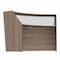 Linea Italia Reception Desk 32 in D X 46 in H, 72 in W X Thermofused Laminate, Clear, Walnut ZUI310 - alternate 6